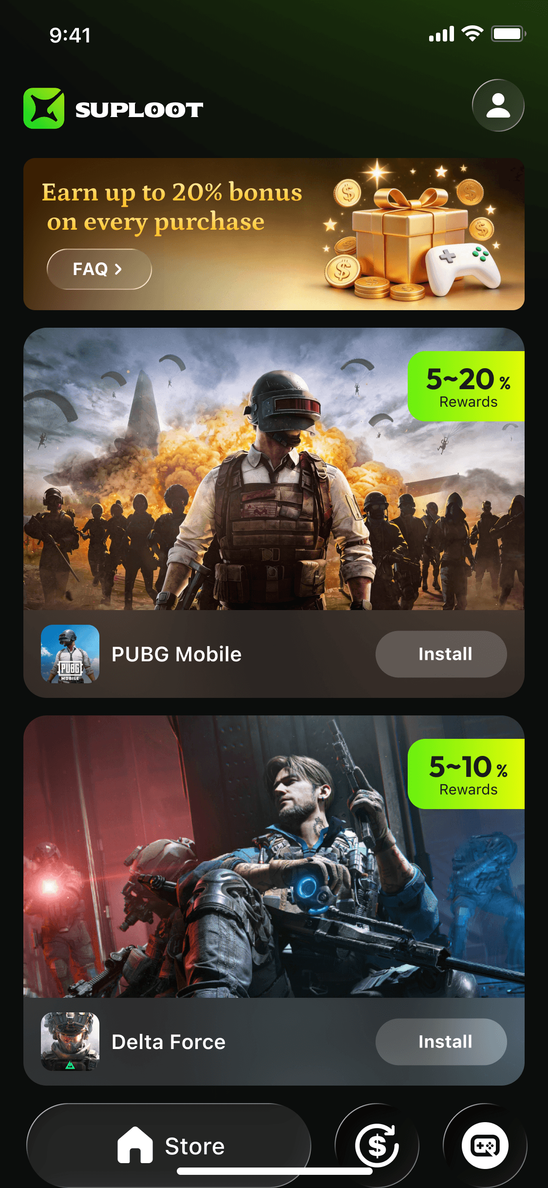 SupLoot app screenshot 1